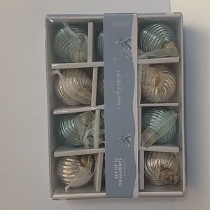 Winter Frost Set of 12 Christmas Ornaments, New-in-Pack